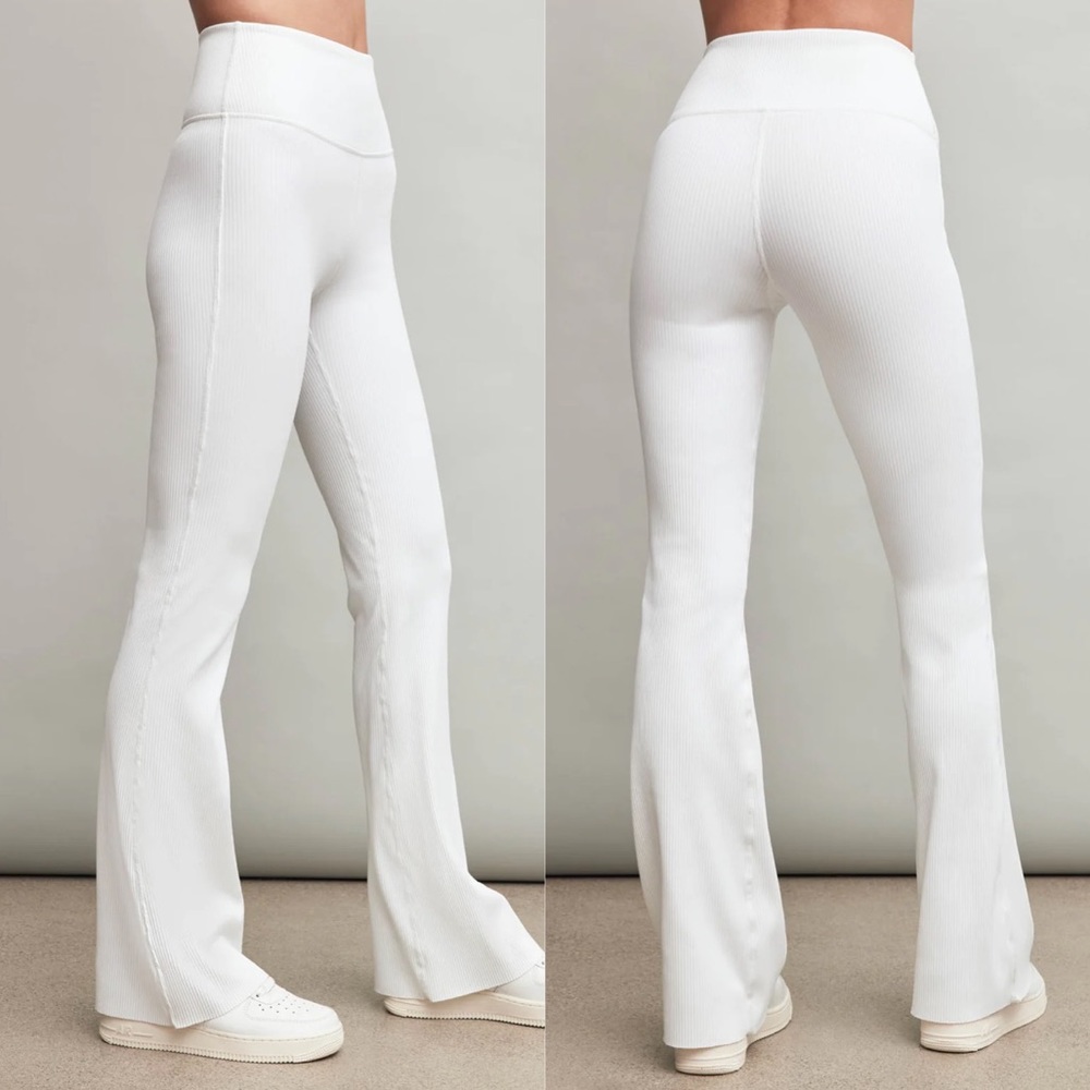 NWOT Carbon38 White Flare Pants S